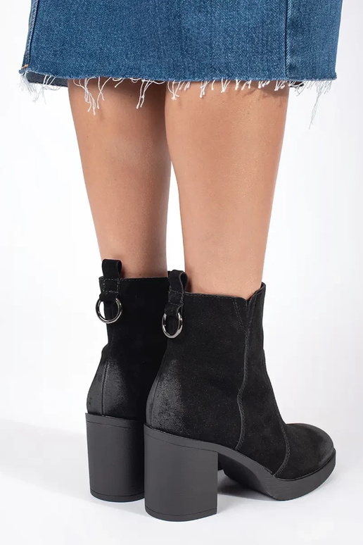 Sergio Leone Botas de couro preto com...