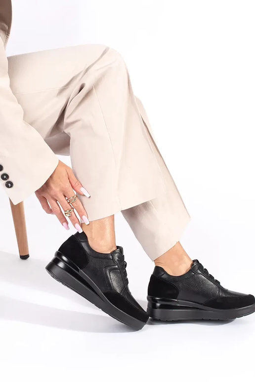 sapatos de cunha femininos de couro... sapatos de cunha femininos de couro...