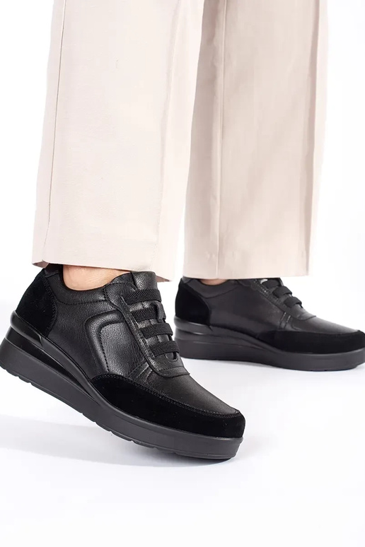 sapatos de cunha femininos de couro... sapatos de cunha femininos de couro...