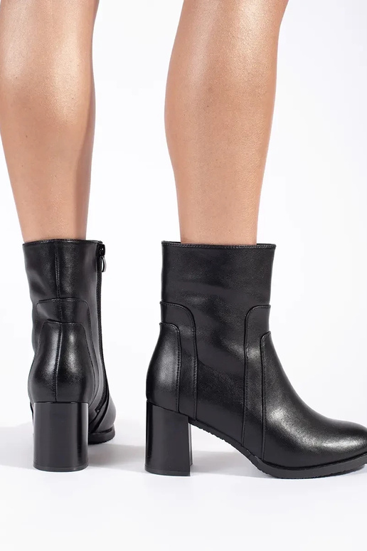 Sergio Leone Botas de couro preto com...