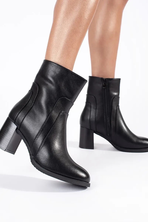 Sergio Leone Botas de couro preto com...