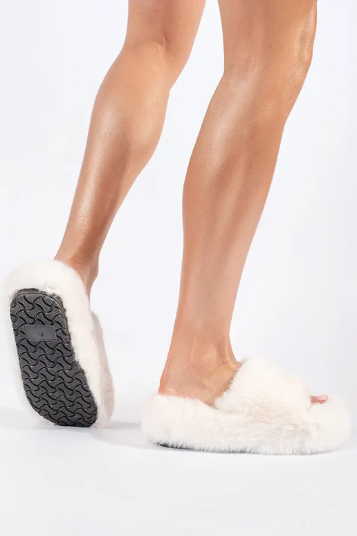 Sandálias de plataforma em pele bege Sandálias de plataforma em pele bege