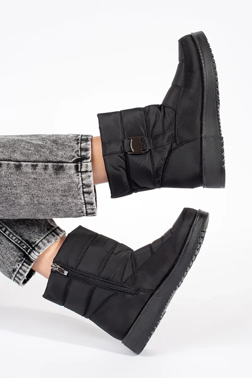 cor preta conveniente Botas de neve... cor preta conveniente Botas de neve...