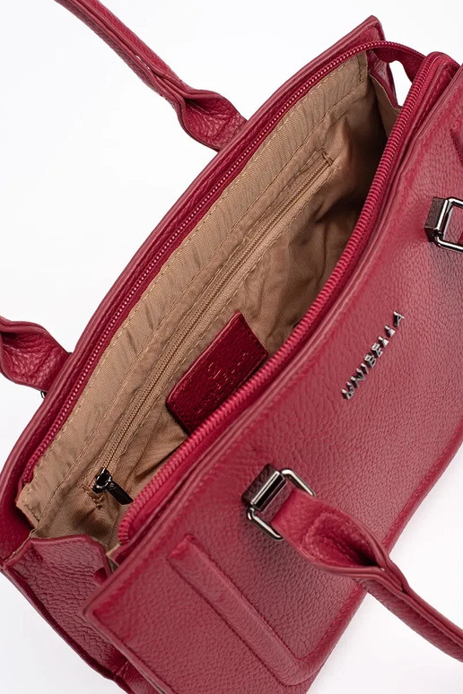 Mala de mão clássica e elegante vermelha