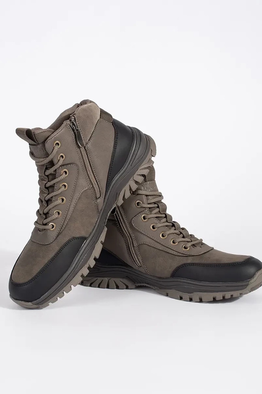 Botas de Trekking de inverno castanhas