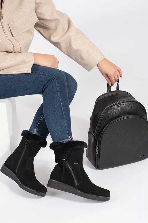 cor preta klasyczny mochila senhoras