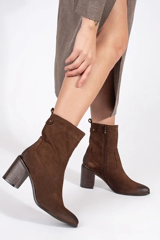 Sergio Leone Botas de couro castanho...