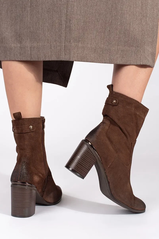 Sergio Leone Botas de couro castanho...