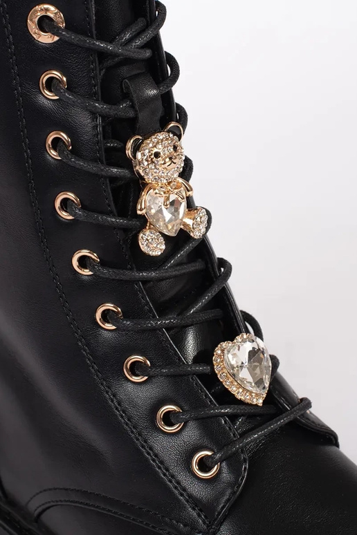 Sapatos de plataforma pretos com...