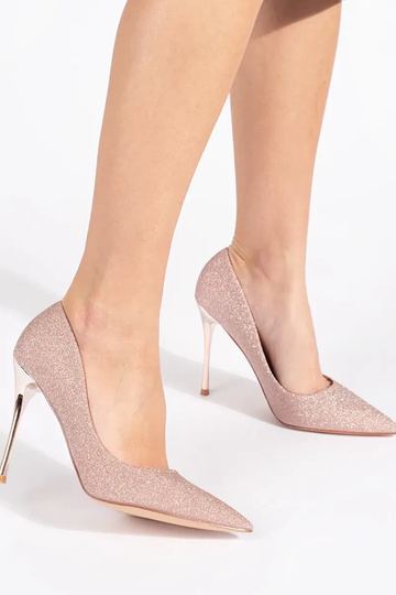 com brilho rosa-dourado... 2