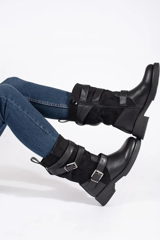 cor preta Sapatos femininos com salto...