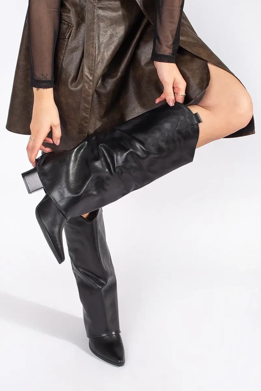 cor preta botas Para stylu...