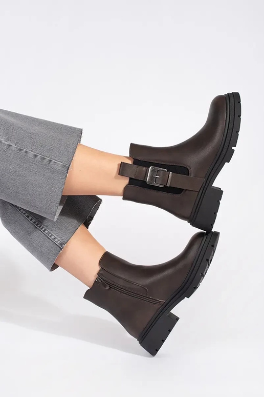 cor marrom sapato Sapatos femininos...