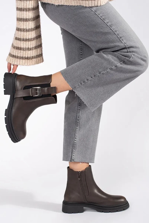 cor marrom sapato Sapatos femininos...