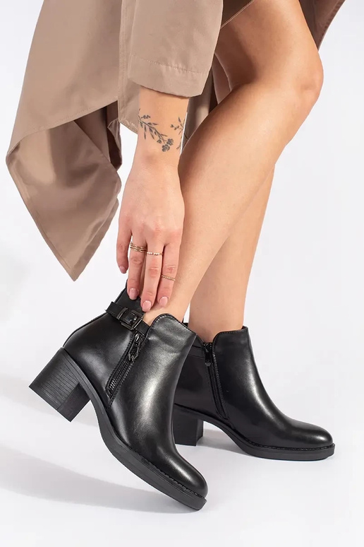 cor preta Sapatos femininos no...