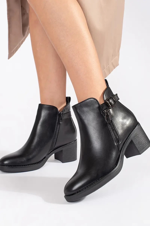 cor preta Sapatos femininos no...