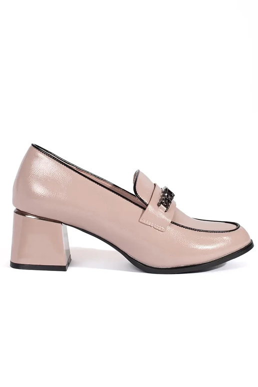 bege Sapatos femininos no calcanhar...