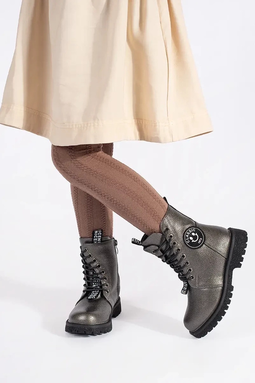 Infantil isolar amarrado sapato inverno