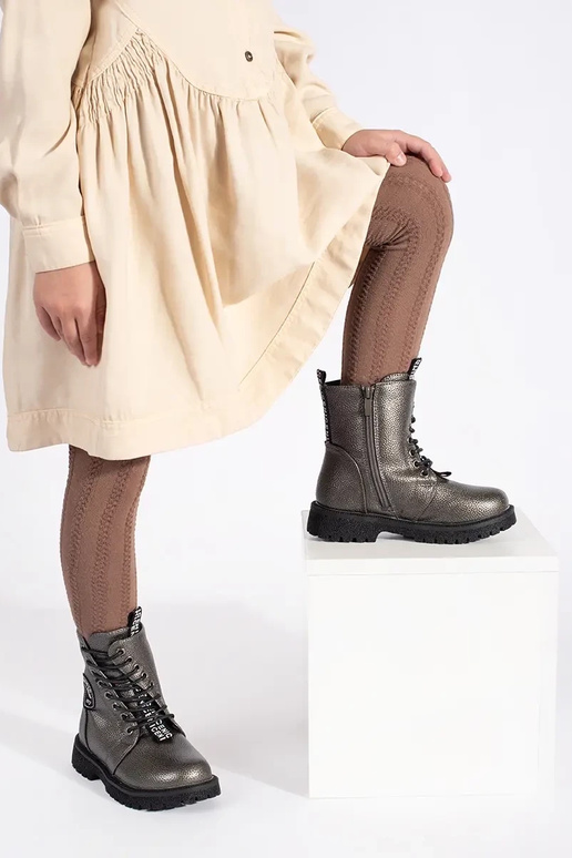 Infantil isolar amarrado sapato inverno