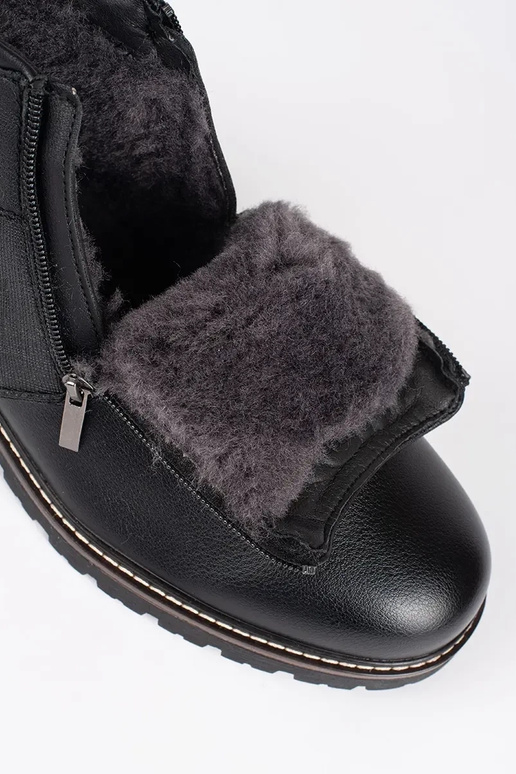 cor preta isolar Botas Chelsea homens