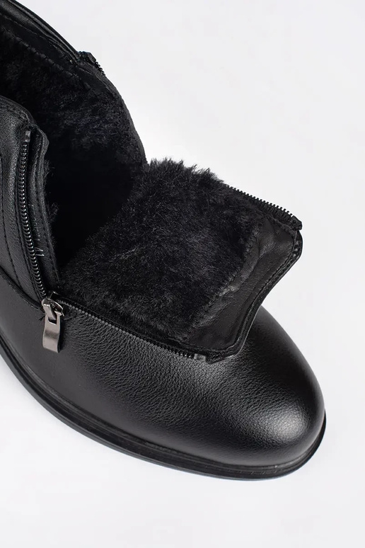 cor preta inverno sapato homens isolar