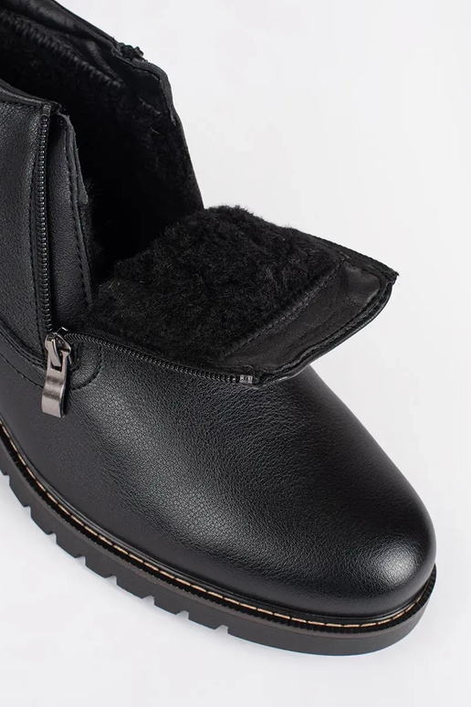 cor preta inverno sapato homens isolar