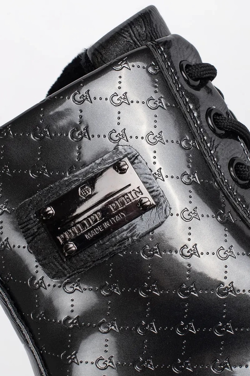 cor preta lacado feminino sapato...