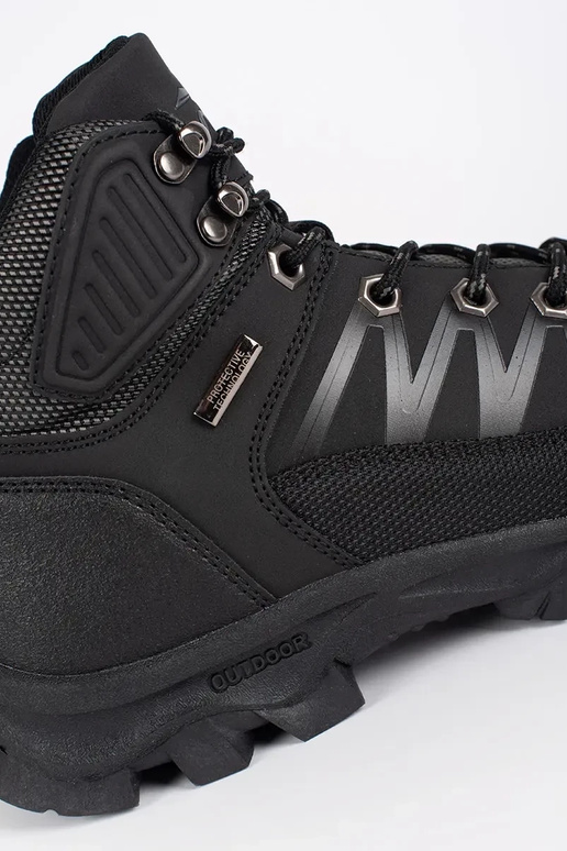 cor preta sapato homens caminhadas...