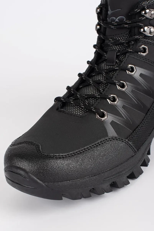 cor preta sapato homens caminhadas...