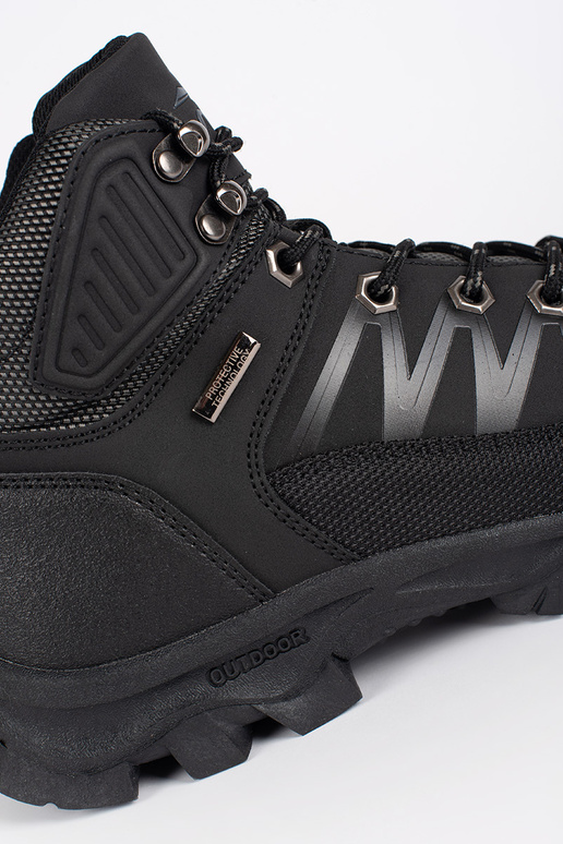 cor preta sapato homens caminhadas...