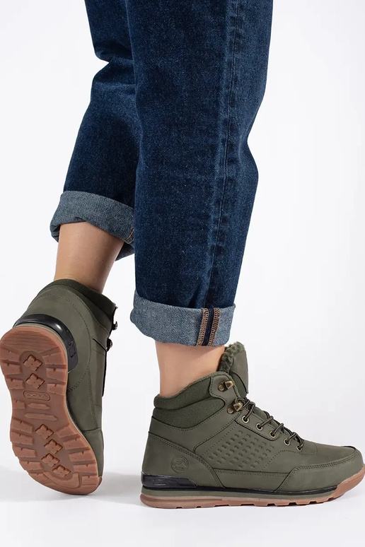 cor cáqui Sapatos de trekking isolar