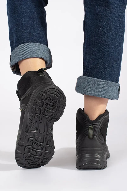 Preto e-cor verde Sapatos de trekking Preto e-cor verde Sapatos de trekking