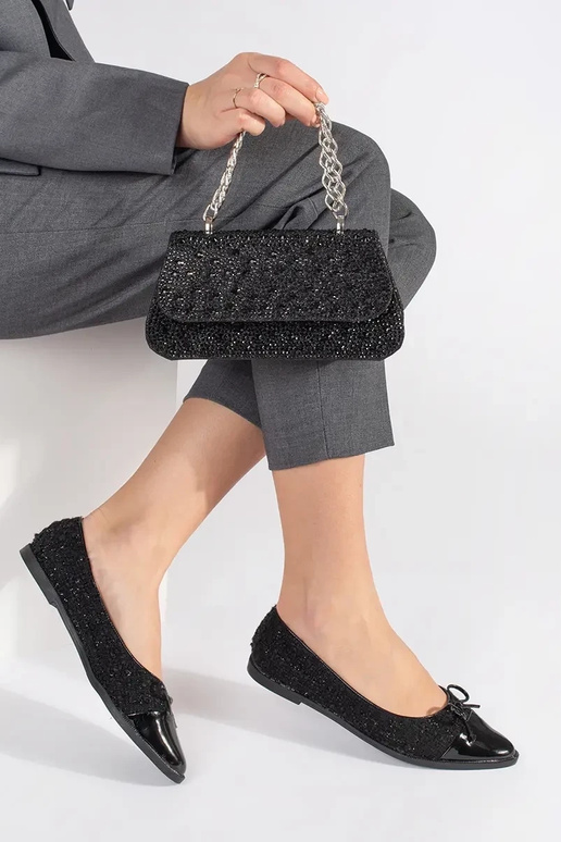 preto pequeno Bolsa Para cekiny ze...