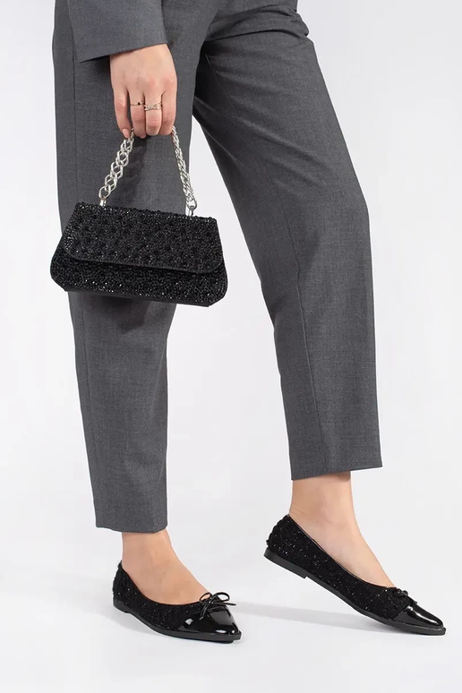 preto pequeno Bolsa Para cekiny ze...