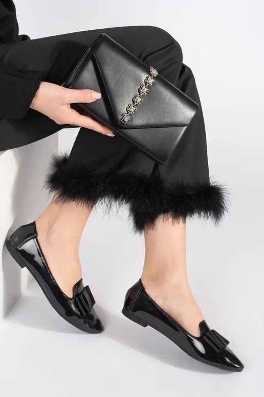 preto Bolsa necessaire decorado com...