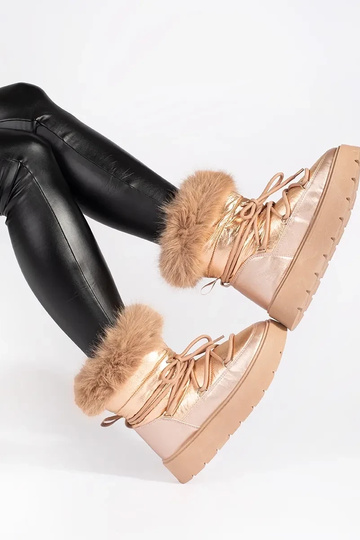 cor dourada Botas de neve... 2