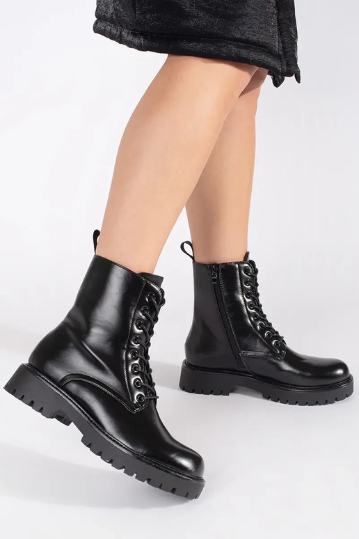 cor preta sapato botas de montaria...