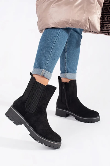 Sapatos planos pretos em... 2