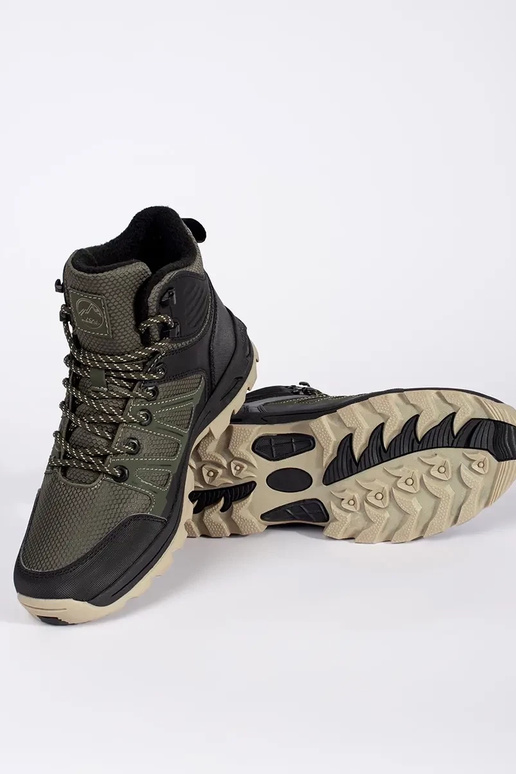 Botas de trekking masculinas verde e...