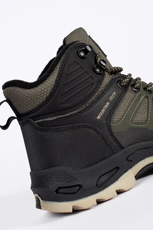 Botas de trekking masculinas verde e...