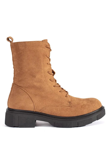 Botas de cano alto marrons...