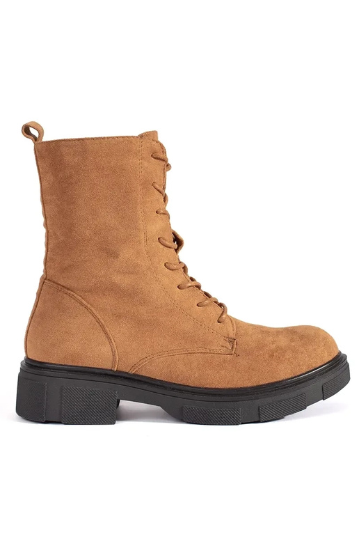 Botas de cano alto marrons isoladas