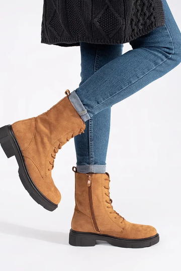 Botas de cano alto marrons... 2