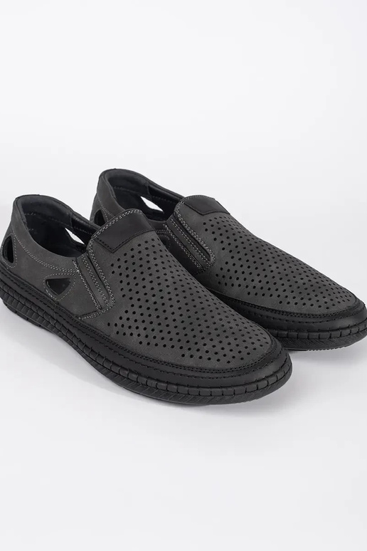 Botas masculinas em renda cinza