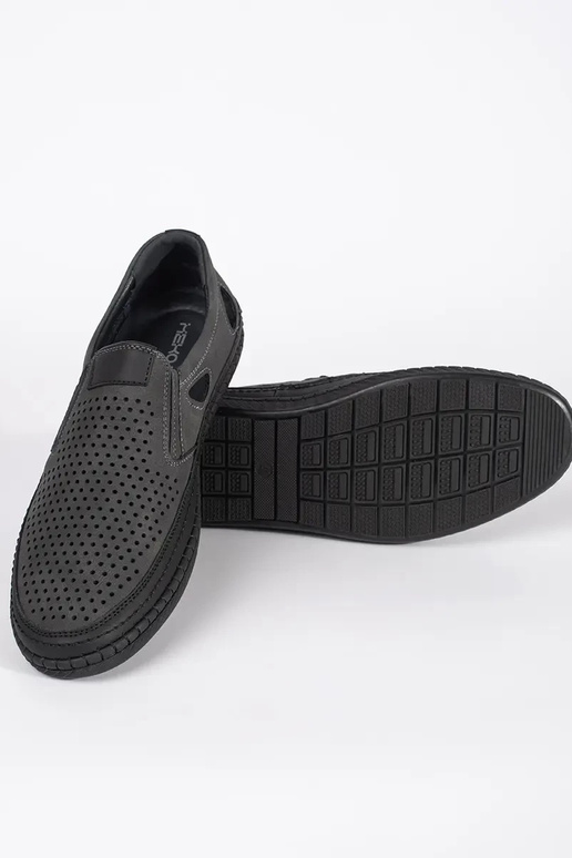 Botas masculinas em renda cinza