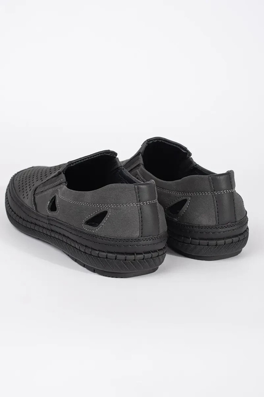 Botas masculinas em renda cinza