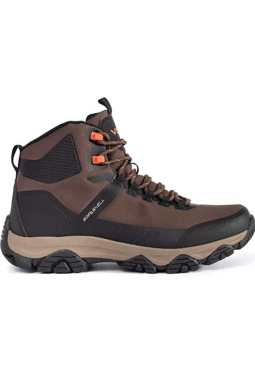 Botas de inverno quentes marrons com... Botas de inverno quentes marrons com...