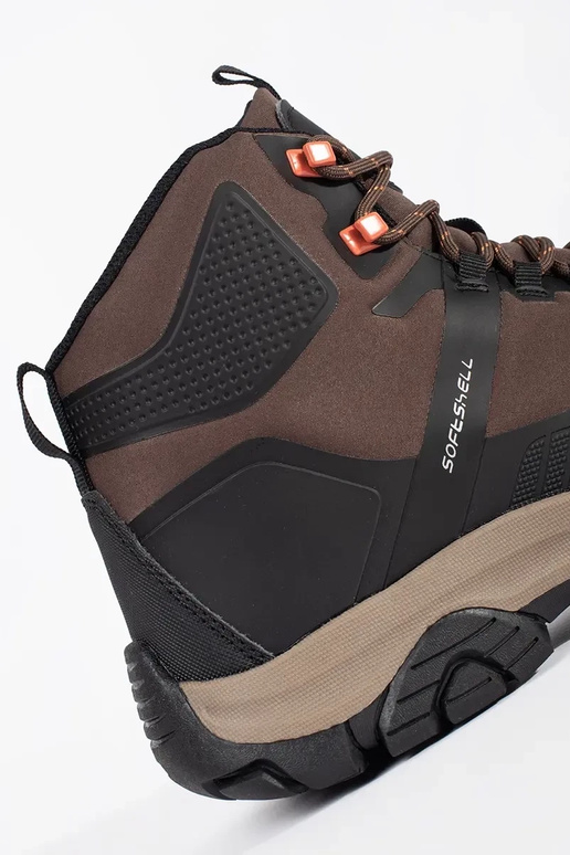 Botas de inverno quentes marrons com... Botas de inverno quentes marrons com...