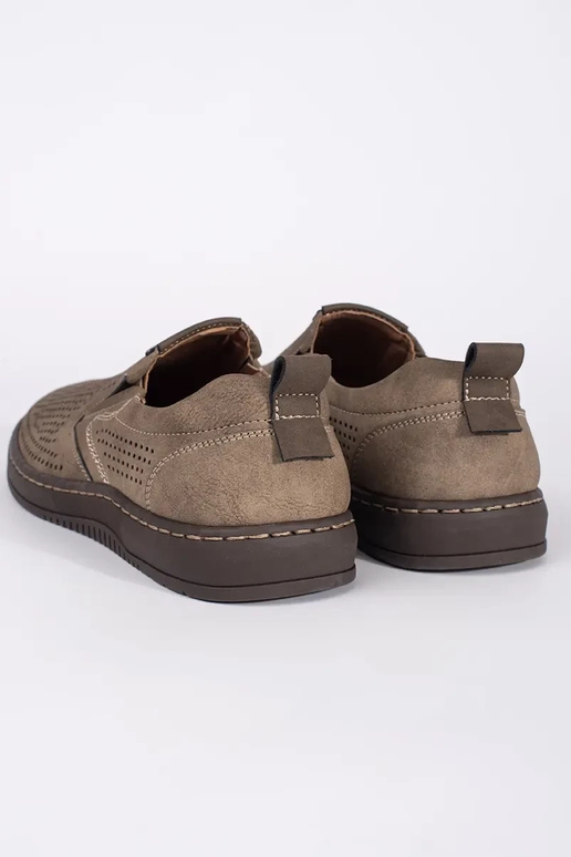 Mocassins Abertos Masculinos Bege