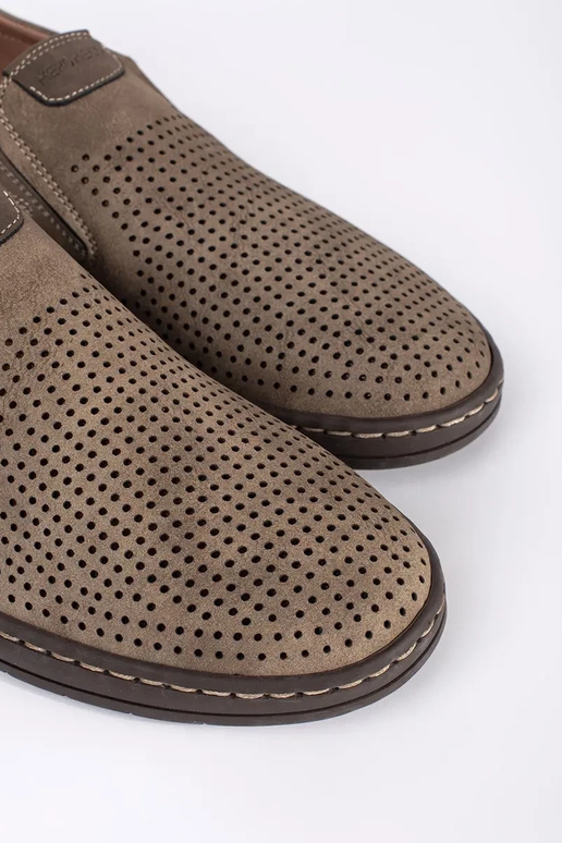 Mocassins Abertos Masculinos Bege